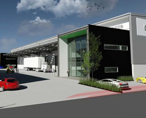 Structus Consulting - O'Rorke Road case study looking towards Office B